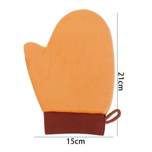 Body Lotion Glove Self-Tanning Mitt Double-Sided Prevents Sticky Hands Applicator Quick Dry Flocking Glove Makeup Applicator
