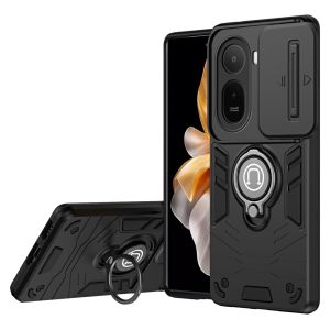 [SG] Case for Xiaomi Poco C81 Pro / Redmi A7 Pro - Sliding Camera Protector Cover Shockproof Hybrid Armor with Magnetic Ring Kickstand Casing