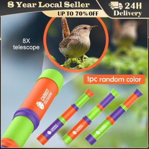 Radish Telescope 8x Telescope Retractable Monocular 3-section Length Free Adjustment Carrot Telescope Gifts for Kids Boys Girls