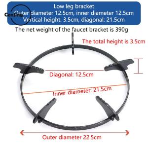 💖【Special price】💖Cjing ชั้นวางหม้อโลหะอเนกประสงค์สำหรับเตาแก๊ส