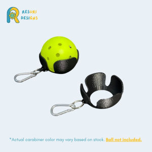 Pickleball Ball Holder Carabiner Keychain by Resuri Designs Dink Pickleball