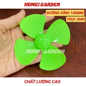 Cánh quạt nhựa mini 100mm trục 2mm mới 100% hàng tốt - HM0040