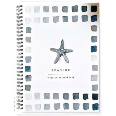 VIVIDI Beginner-Friendly Watercolor Workbook with Paint Brush With Color Palette Watercolor Paint Book Portable Art Crafts Painting Supplies for Kids Adults Teens