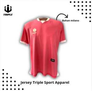 Baju Training/Running/Olahraga bahan dryfit milano Triple Sport Apparel