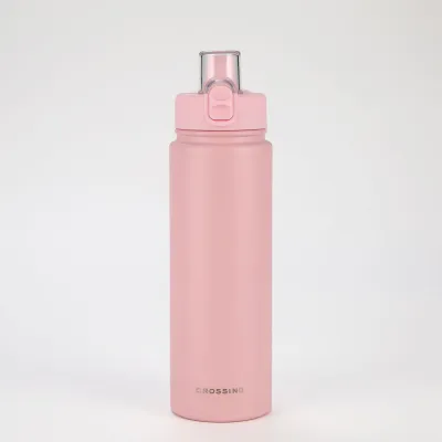 Crossing Urban Ceramic Stainless Steel Insulated Bottle 720ml | Keep Hot & Cold | Straw Sipper Cap Sports With Handle