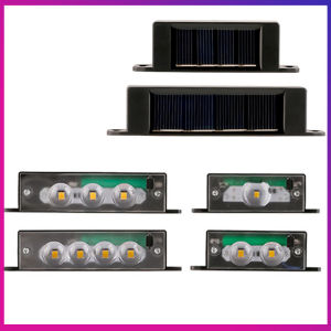 2/3/4 LED Solar Wall Lights Outdoors Warm Light Deco Waterproof Lampu Dinding Suria太阳能壁灯
