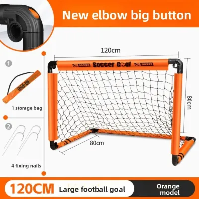 UFANSM with Ground Nails Kids Soccer Goal Foldable Portable Football Net Football Gate For Park Games