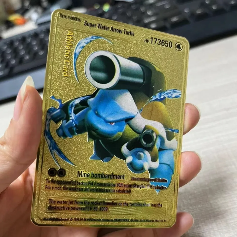 183200Point HP Raichu Pokemon Gold Metal Super Card Blastoise Eevee Sylveon Mewtwo Pikachu Battle Collection Trading Iron Card | Lazada.co.th 183200Point HP Raichu Pokemon Gold Metal Super Card Blastoise Eevee Sylveon Mewtwo Pikachu Battle Collection Trading Iron Card | Lazada.co.th