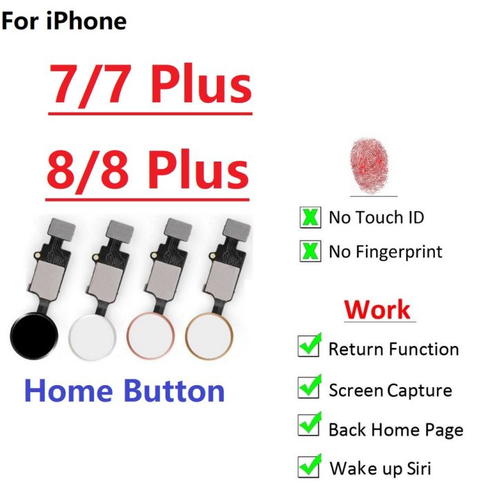 Home Button For iPhone 7 7 Plus 8 8 Plus Button flex cable Restore