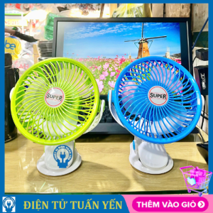 Quạt sạc kẹp tích điện FT-910 đa năng phù hợp sử dụng khi mất điện dã ngoại du lịch v.v
