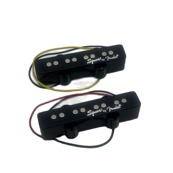 Original Fender Squier 4 Strings Jazz Bass Pickups J Model 1Set Black