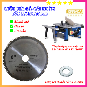Máy Cưa Bàn Mini XINNADA T2 - Công Suất Khỏe 1800W - Bàn Cưa Mở Rộng - Điều Chỉnh Cắt Sâu Cắt Nghiêng - Bảo Hành 6 Tháng