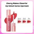 LIP VELVET LIP CREAM BY BNB | BARENBLISS CHERRY MAKES CHEERFUL LIP VELVET SERIES. 