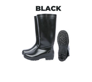 High Quality PVC Long Rubber Rain Boots Anti Slip Kasut Boot Getah Pasar Kebun Kuning Hitam Hijau Kasut Hujan Banjir