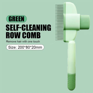 Pet Self-Cleaning Brush pet comb Cat Flea Removal Comb Dog Flea Removal Comb Stainless steel terapung pembuangan rambut sikat Cat Hair Removal Cleaner produk binatang