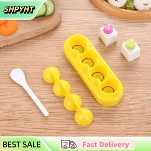 SHPYHT 1 Set Rice Ball Mould Ball Shaped Sushi Molds Shaking Mould With Spoon Seaweed Embossing Mold For Kids DIY Meal Sushi Tools