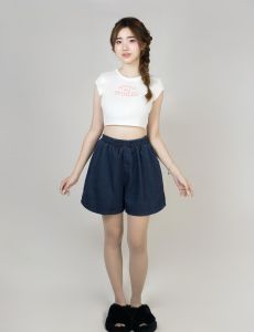 Quần short jean nữ WOMAN BASIC bigsize lưng chun co giãn ống rộng có túi Quần đùi nữ vải jean cao cấp cạp cao tôn dáng trẻ trung năng động SH25