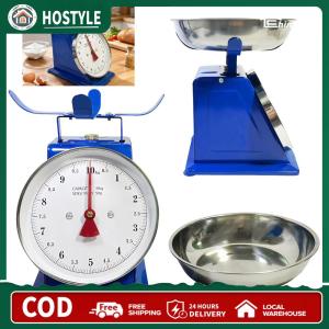 เครื่องชั่งกลสแตนเลส 10 กิโลกรัม พร้อมถาดถอดได้ สำหรับชั่งน้ำหนักอาหารและเบเกอรี่ในครัวอย่างแม่นยำ