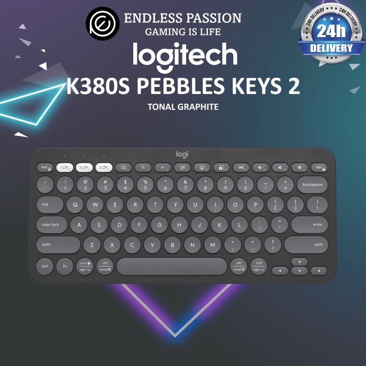 Logitech Pebble Keys 2 K380s Multi-Device Bluetooth Wireless Keyboard ...