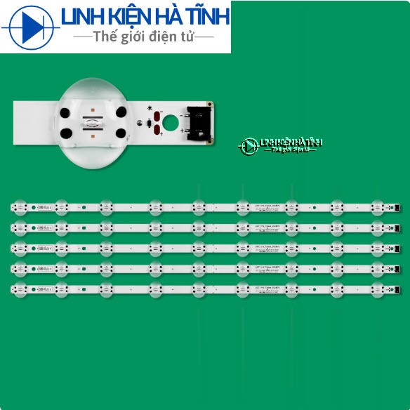 THANH LED TIVI LG 65UM7300 65UM7400 65UM7290 65UM7450 MỚI 100% BỘ 5 THANH MỖI THANH 9 BÓNG 3V DÀI 71,5cm