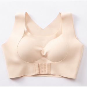 Miss CandyBra 2 in1 Seamless Wireless front buckle bra Lift Support Anti Droop Breathable Plus Size Posture Corrector