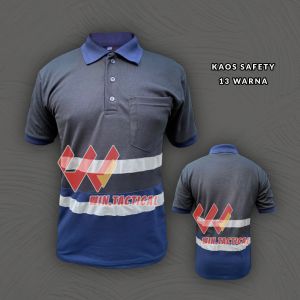 T-shirt Safety Kombinasi / Polo Safety Kaos polo / pakaian pria / krah polo polosan / Lengan Pendek Kombinasi 2 Warna