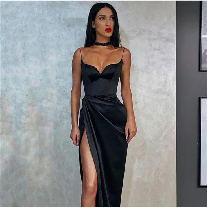 Slim Hot Girl In One Piece Dress Sexy Hot Sale Slim Prom Dress One