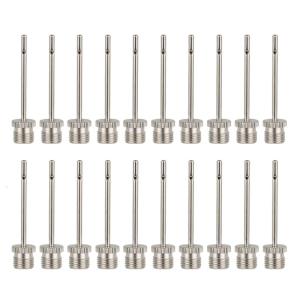 20Pcs Inflatable Replacement Stainless Inflation for Basketball Soccer Volleyball Balls Air Pumps