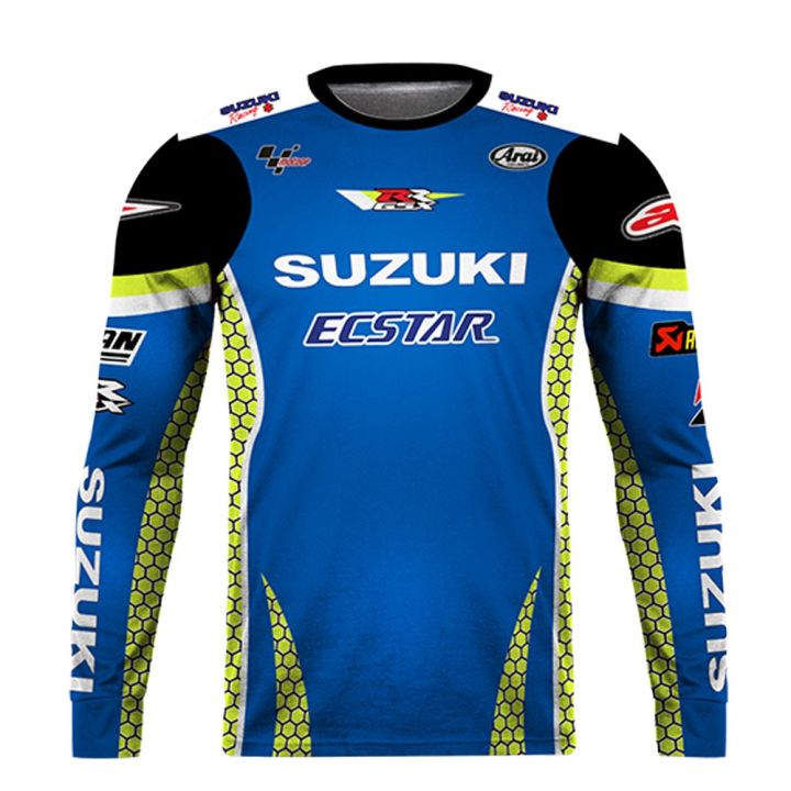 Suzuki Ecstar Long Sleeve Jersey Full Sublimation Dry-Fit for