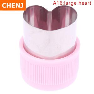 [COD] CHENJ KITCHEN 1PC Various Shapes Vegetables Cutter Plastic Handle Portable Cook Tools Pink Stainless Steel Fruit Cutting Die Kitchen Gadgets