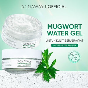 ACNAWAY Mugwort Water Gel Moisturizer - Pelembab wajah ringan untuk Kulit Berjerawat & Sensitif Pelembap dengan Cooling Sensation & Acne Care with Mugwort + Centella + Panthenol