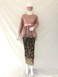 kebaya aurora pita brukat tulle modern kebaya kondangan dan wisuda