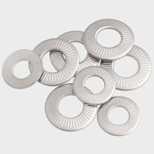 M3 M4 M5 M6 M8 M10 M12 M14 M16 304 Stainless Steel Disc Spring Serrated Lock Washer Conical Knurled Elastic Gasket