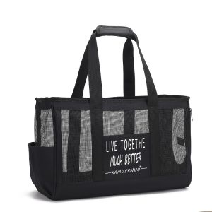 ADDO ความจุขนาดใหญ่ กระเป๋าถือสำหรับแมว ระบายอากาศได้ ออกซ์ฟอร์ด กระเป๋าขนส่งแมว ทนทาน แบบพกพา กระเป๋าใส่สัตว์เลี้ยง แมว