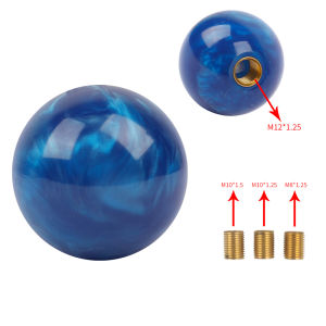 JDMGRAM Crystal Car Gear Knob Manual Automatic Universal Auto Sport Push Down 55MM Stick Shifter Lever Cloud Ball Automobile Interior Accessories
