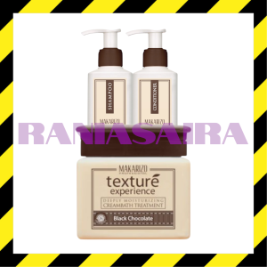 MAKARIZO Texture Experience PAKET Shampoo 250ml & Conditioner 250gr & Creambath 500gr Hair Treatment