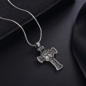 YOCKY Religious Crucifix Gold Silver Color Jesus Gift For Men Women Christian Choker Chain Pendants Cross Necklace