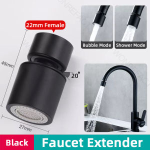 Brass Faucet Extender Nozzle 360 Rotatable  Head Aerator Tipid sa tubig Splash-Guard Tap Spray Kitchen Sink Dual Mode