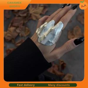 ❣️❣️❣️ Irregular Fashion Metal Adjustable Pleated Knuckle Ring Women Unique Jewelry for Birthday Parties