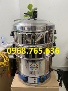 Xửng hấp bánh bao bằng điện size 35/40/47/52cm - Bảo hành 24 tháng
