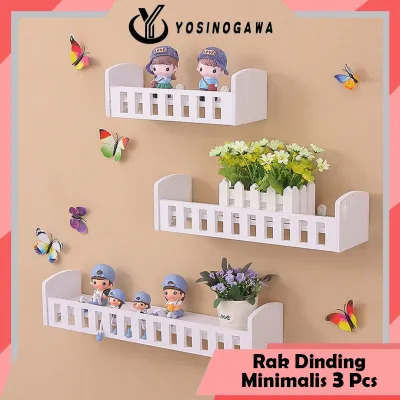 Rak Dinding Tanpa Pukulan Hiasan Dinding TV Ruang Tamu Kamar Tidur - YOSINOGAWA STORE