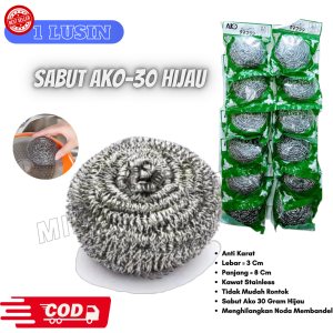 Kawat Cuci Piring 30 Gram 12 Buah  / Kawat Cuci Piring Sponge Kawat isi 12 pcs
