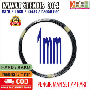Kawat Stenlis 304 1 mm Hard Keras 10 Meter Korea Tahan Karat Food Grade Stainless