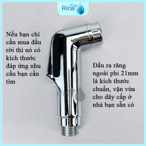 VĨNH VIỄN KHÔNG HAN GỈ Bộ Xịt Vệ Sinh Xi Cao Cấp Rina RN04 Mẫu Mới Vòi Xịt Vệ Sinh Loại 1