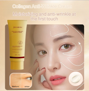Gold Collagen Anti-Wrinkle Cream Anti-Aging Whitening Moisturizing Skin Care Peptide Highly Effective Repairing Skin Skin Care Cream Reduce Fine Lines Nourishing Tighten Skin Essence Cream 胶原蛋白抗皱霜