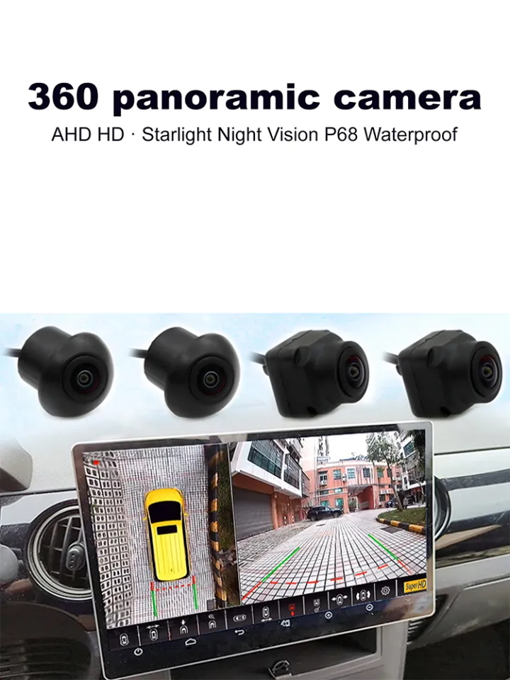 360 Car Camera Panoramic Surround View 1080P AHD Right+Left+Front+