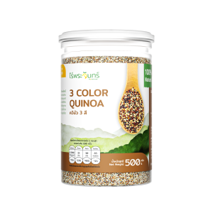 ควินัว3สี มีอย. คัดพิเศษ แบรนด์ไร่พระจันทร์ ( MOONFARMS Tricolor Quinoa คีนิว คินัว ครินัว ครีนิว คีนิวผสม คินัวผสม คีนัว3สี ควินัวสามสี คีนิวผสม )
