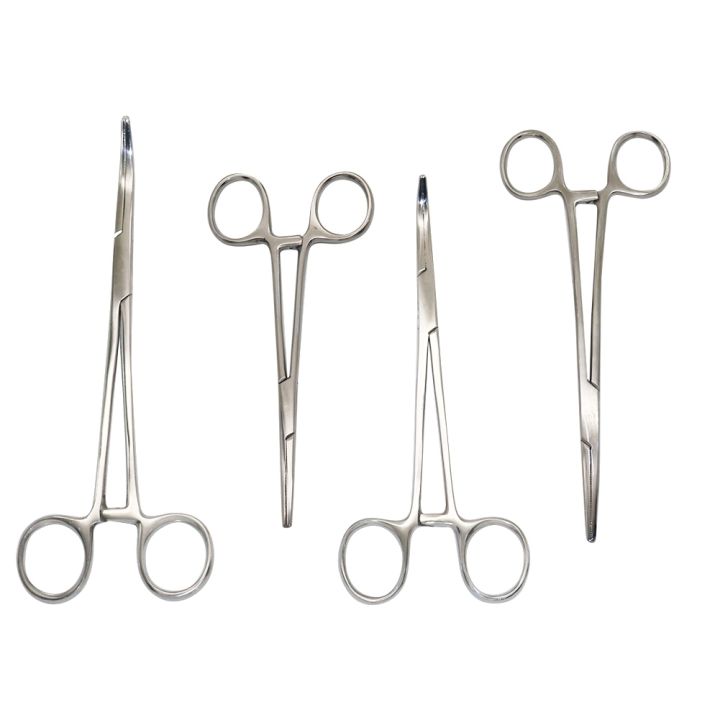 【YF】 Curved and Straight Forceps Locking Clamps Hemostatic Arterial