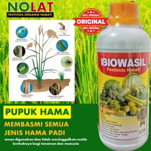 BIOWASIL : Pupuk Pestisida Fungisida Insektisida Organik Pembasmi Hama | Pestisida Nabati Organik untuk Semua Hama Tanaman | Pupuk Organik Cair (POC) untuk Tanaman dan Buah | Pupuk Organik untuk Padi Cabai Tomat dan Sayur (500 ML)