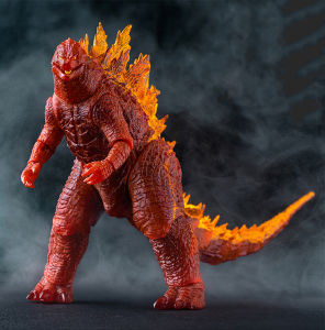Godzilla 2: King of the Monsters Red Lotus Godzilla Burning Godzilla 22cm soft glue toy Monster model Boy Birthday present